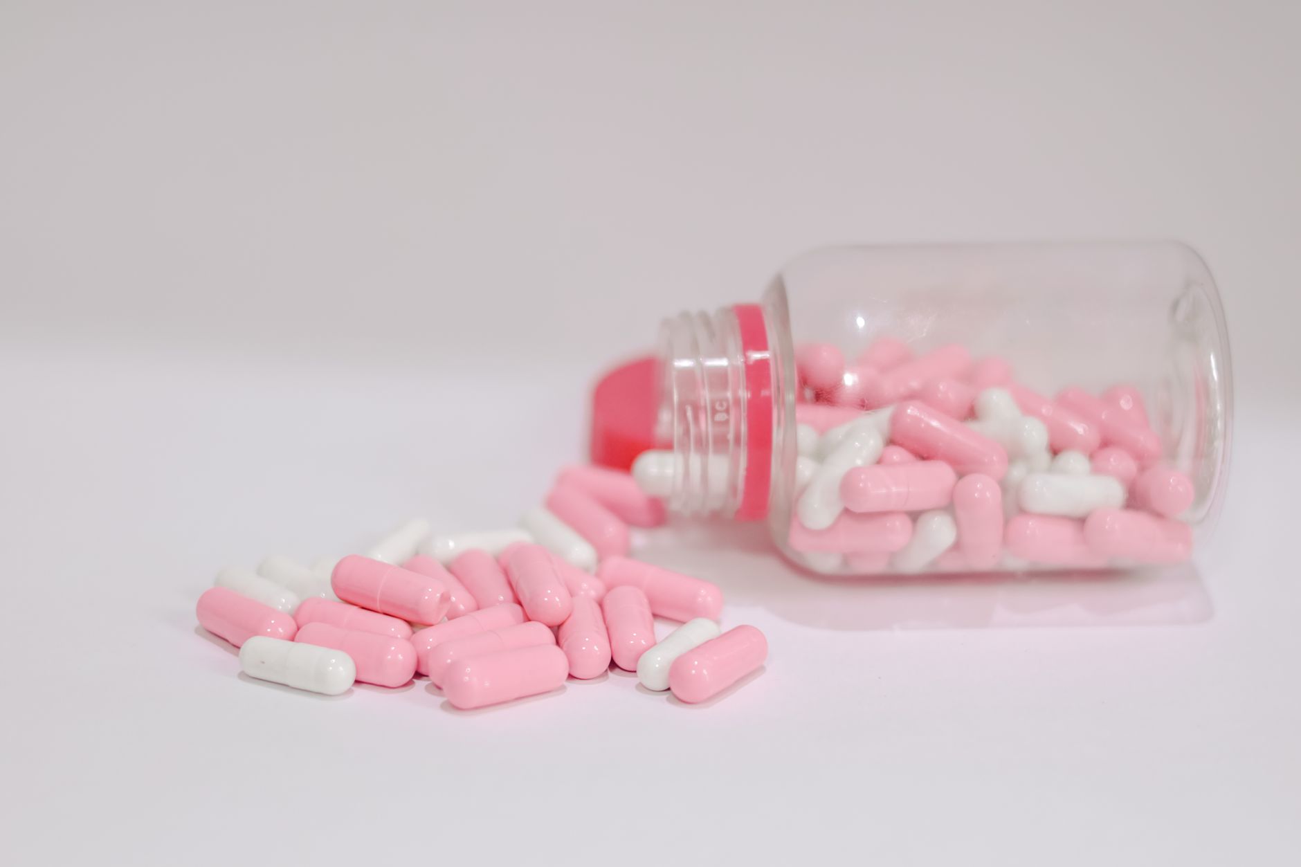 Pills spilled from a bottle